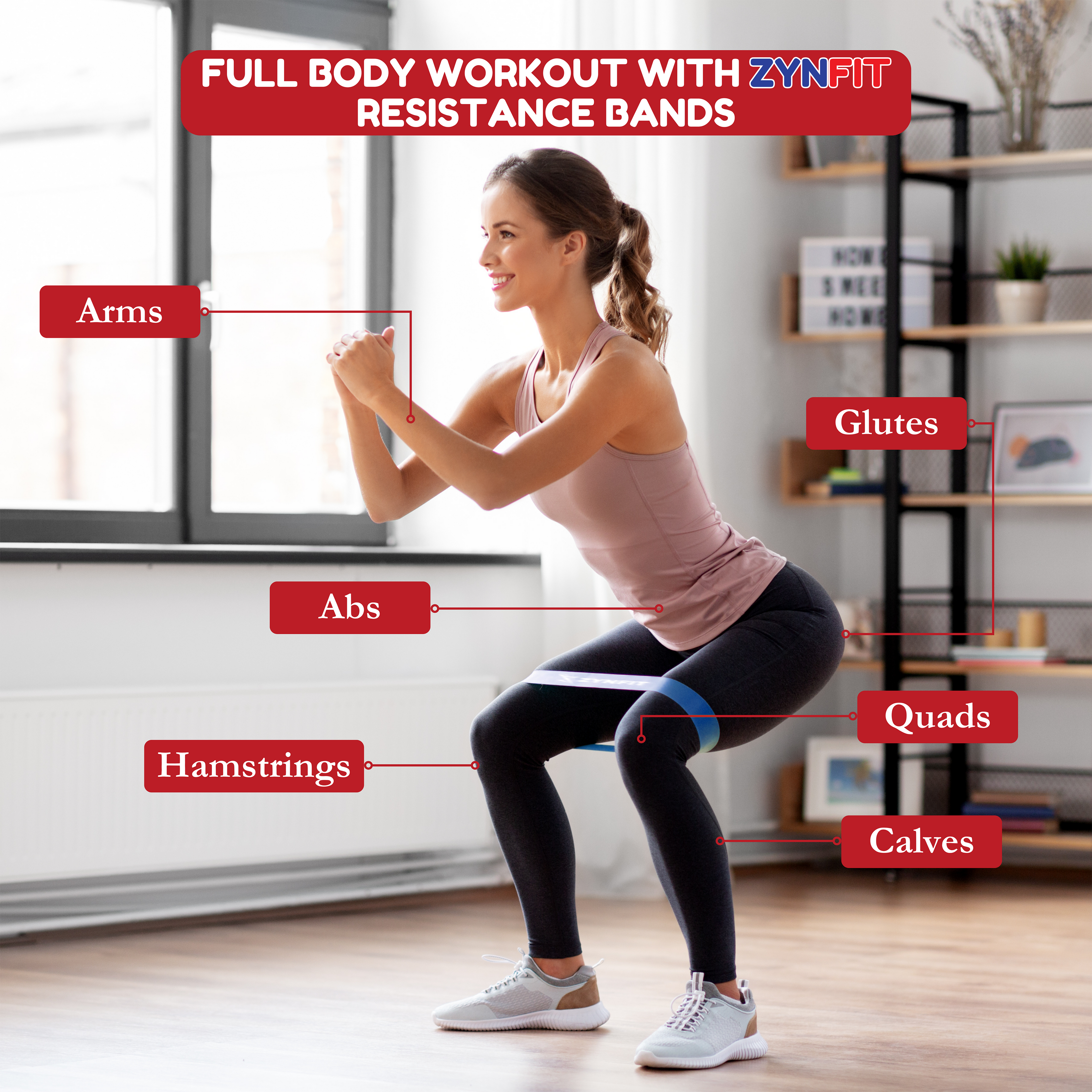 ZYNFIT Mini Loop Resistance Bands for working out